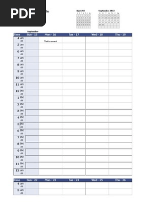 Work Schedule