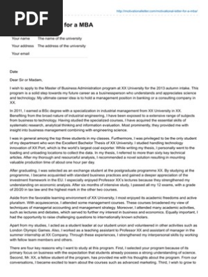 Motivation Letter For Master Degree In English Pdf