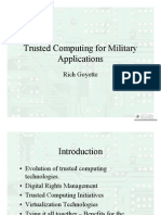 Trusted Computing For Military Applications