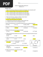 Chemistry- Concepts and Multiple choice