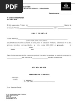 Formato Para Constancia de Estudios