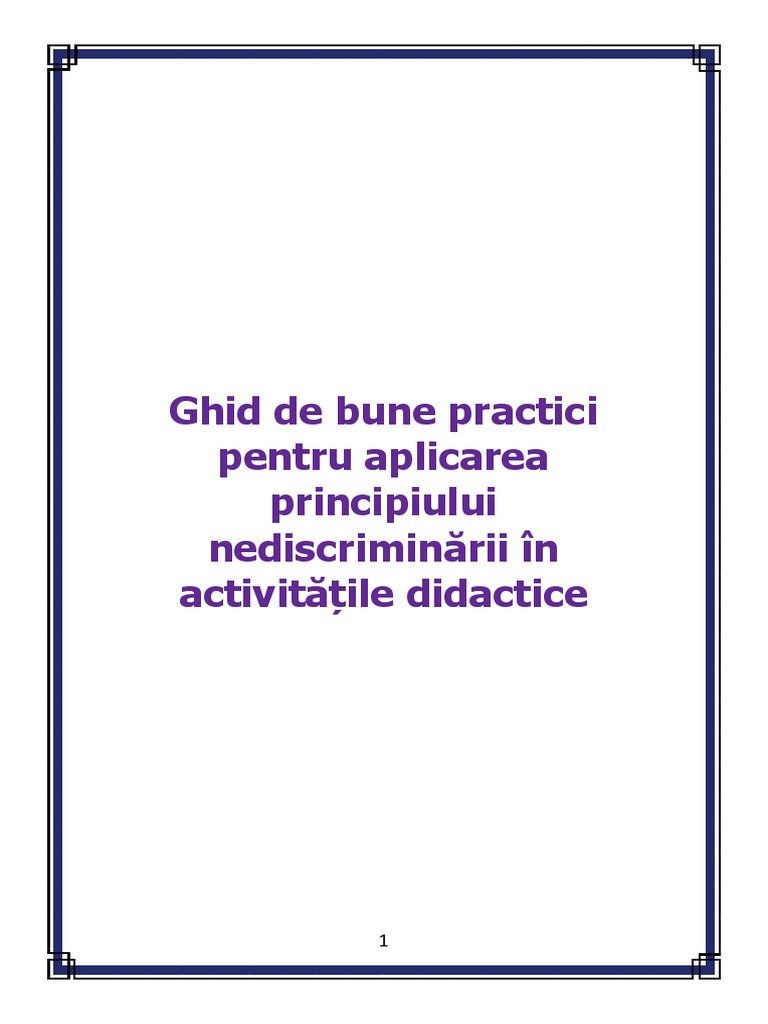 ActorED Ghid de Bune Practici | PDF