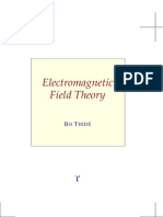 The Electromagnetic Field TheoryTextbook by BO THIDE