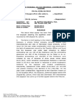 Direct Tax Case Email # 121-2014 Ms Sharif Oxygen Pvt Ltd