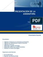 Presentaci Oacuten de La Asignatura