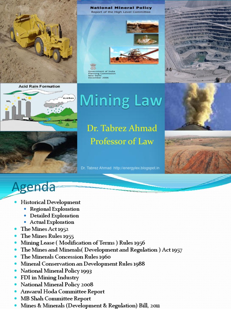 Indian Mining Laws & Policies | PDF | Mining | Fine (Penalty)
