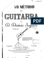 Aguado Nuevo m Todo Para Guitarra 3d Ed.(1918)