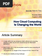 How Cloud Computing Is Changing The World