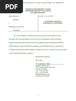 Robinson v RSB Equity Group LLC Motion for Default Judgment.pdf