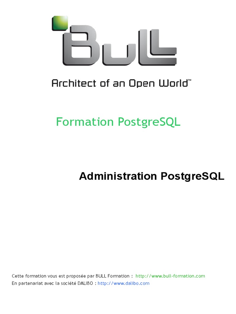 Formation et Administration PostgreSQL | PDF | Application | Plate ...