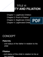 REPORT - Paternity and Filiation Chapter 1 (MOLINA)
