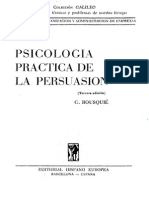 Bousque G - Psicologia Practica de La Persuasuasion