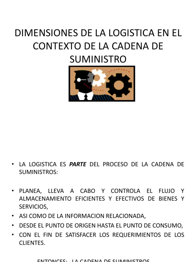Dimensiones de la Logística en la Cadena | PDF | Logística | Planificación