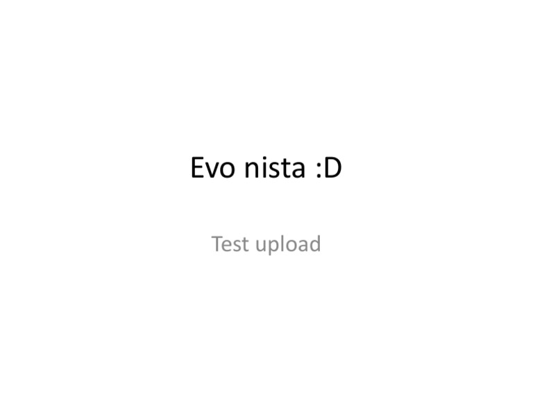 Evo Nista D | PDF