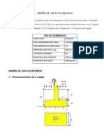 Diseño de Zapatas Aisladas 16.02