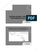 Controladores lógicos programables PLCs: evolución, componentes e implementación