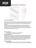 Algoritma Bubble Sort Dan Quick Sort