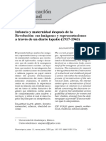 Infancia y Maternidad Después de La Revolución: Sus Imágenes y Representaciones A Través de Un Diario Tapatío (1917-1943)