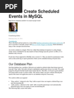 Scheduled Events in MySQL Load CSV Fileto Mysqltab