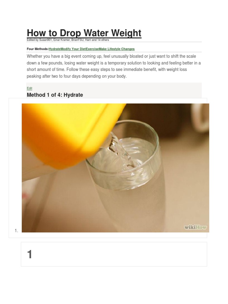 How To Drop Water Weight PDF