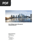 Cisco IOS Basic System Management Command Reference Bsm-Cr-Book