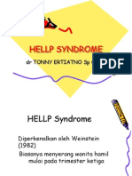Hellp Syndrome: DR Tonny Ertiatno SP Og (K)