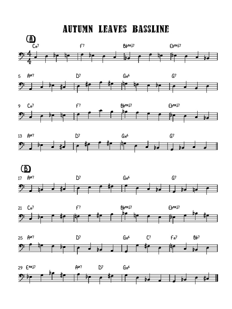 autumn-leaves-walking-bass