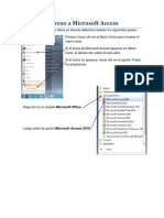 Pasos para Ingresar A Acces y Crea Tablas y Formularios