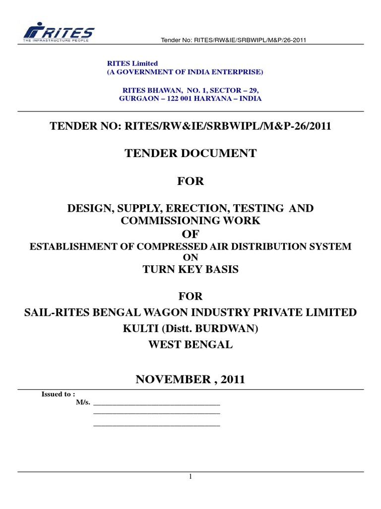  Images Stories UploadDocs M&P26 Compressed Air Pipe Line Tender