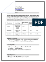 Ashish Awasthi: Examination School/college Board/Universi Ty Year of Passing Percentage