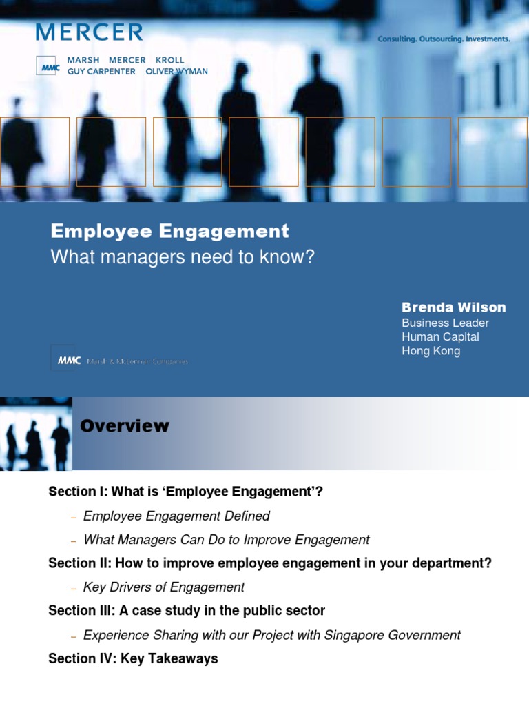 Cmps 20081211b Employee Engagement-What Managers Need To Know | PDF