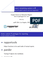 Rapport: A Report Templating System in R