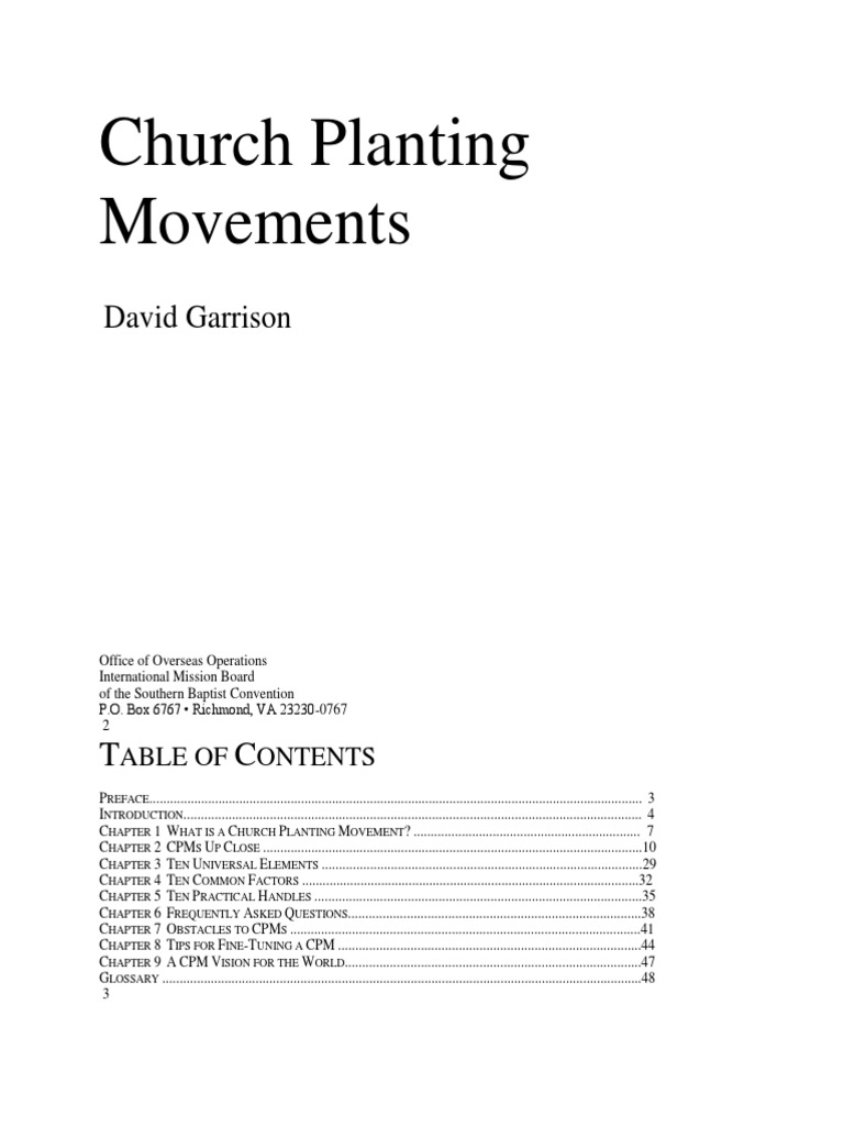 Understanding Church Planting Movements | PDF | Church Planting | Cambodia