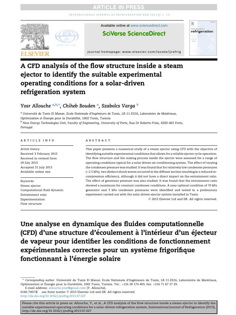 A CFD Analysis of The Flow Structure Inside A Steam | PDF | Liquids ...