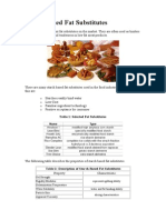 Starch Based Fat Substitutes