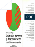 MIEGE - Expansión Europea y Descolonización de 1870 a Nuestros Días