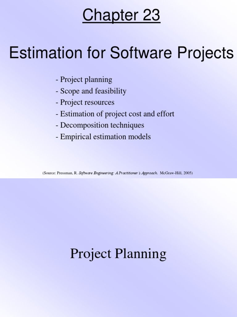 Software Project Estimation Techniques | PDF | Component Based Software ...