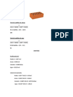 Metrados Calculo de Ladrillos y Mortero