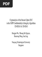 Cryptanalysis of The Stream Cipher ZUC in The 3GPP Confidentiality & Integrity Algorithms 128-EEA3 & 128-EIA3