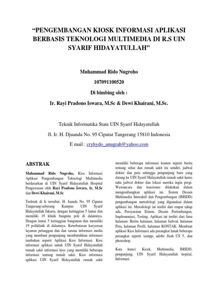 Jurnal Skripsi Multimedia