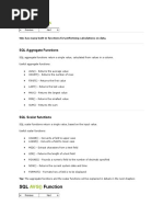 SQL Functions