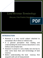 Indian Land Revenue Terminology