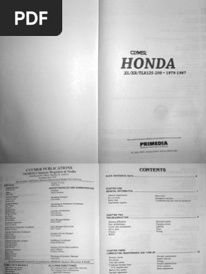 HONDA XL125S サービスマニュアル ホンダ（HONDA） XL125S サービスマニュアル 正規 中古 バイク 整備書