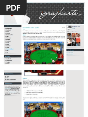 Texas holdem poker rules pdf Texas holdem poker rules pdf