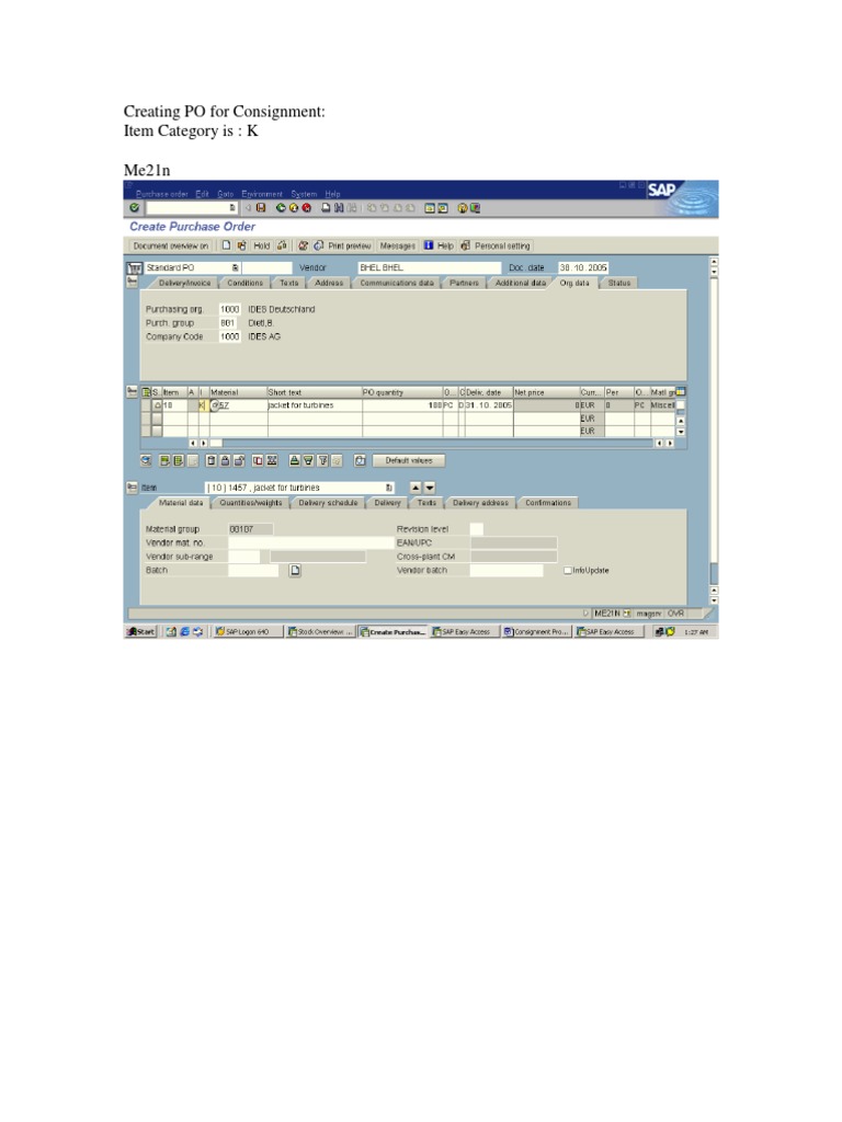Tutorial On Consignment Process | PDF | Business