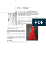 Pourquoi Une Robe de Mariage