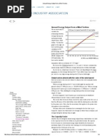 Annual Energy Output From A Wind Turbine
