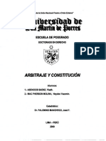 Arbitraje y Constitucion