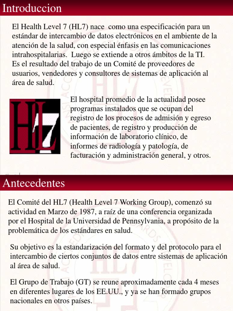 HL7 | PDF | Informática | Áreas de informática