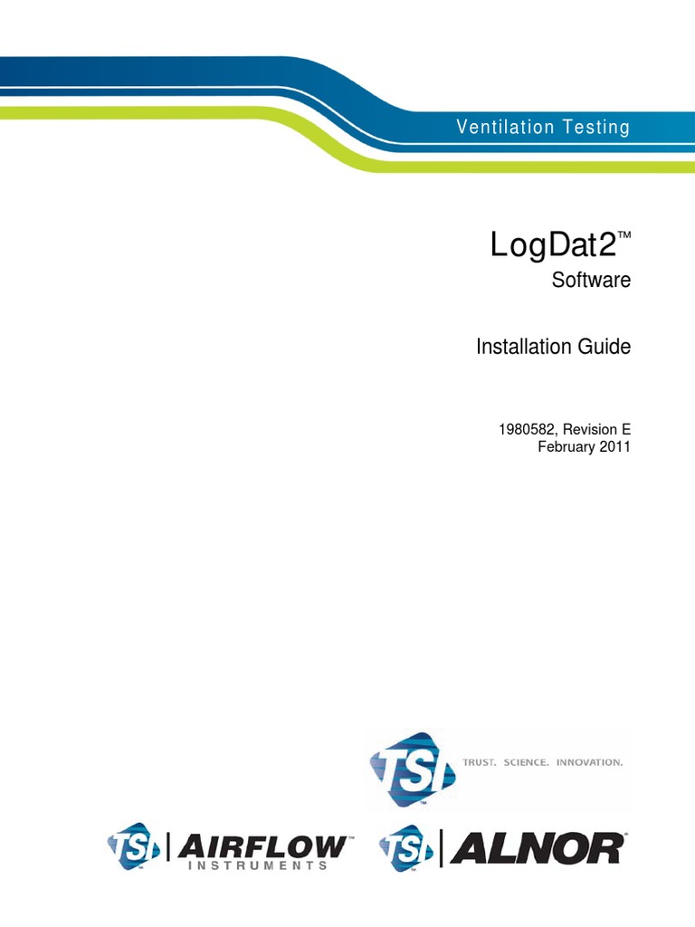 TSI LogDat2 Install Guide 2011re | PDF | Installation (Computer ...